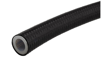 BLACK NYLON BRAIDED TEFLON E85 HOSE AN-3