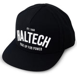 Haltech Snap Back Black with White Text