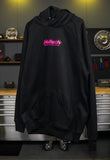 Haltech "Classic" Hoodie Black with Pink Logo