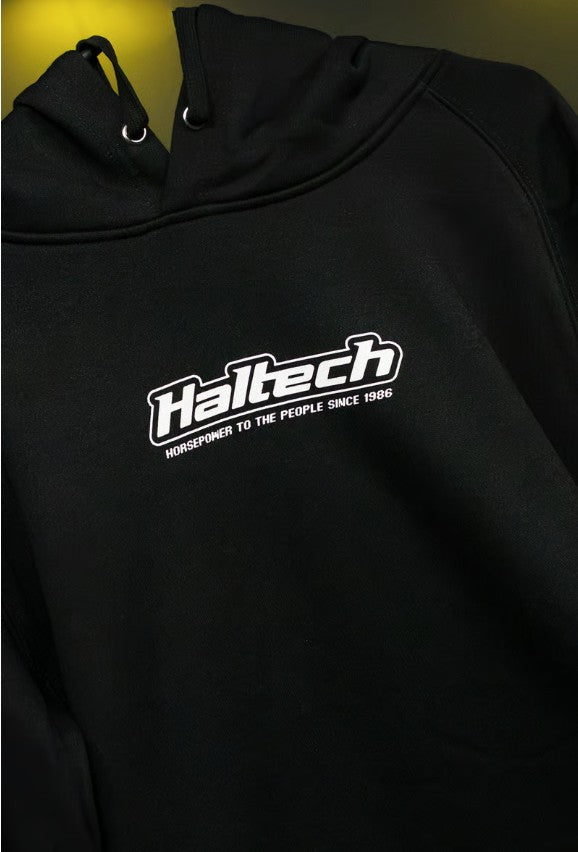 Haltech "Classic" Hoodie Black with White Logo