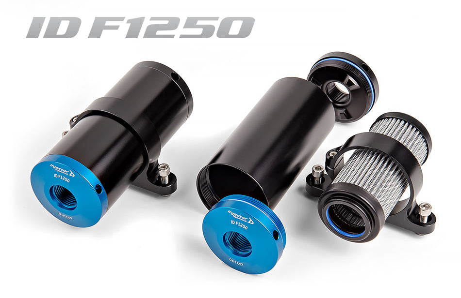 Injector Dynamics ID F1250 Fuel Filter with Mounting Bracket