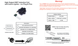 Haltech IGN1A COIL - inc Plug & Pins