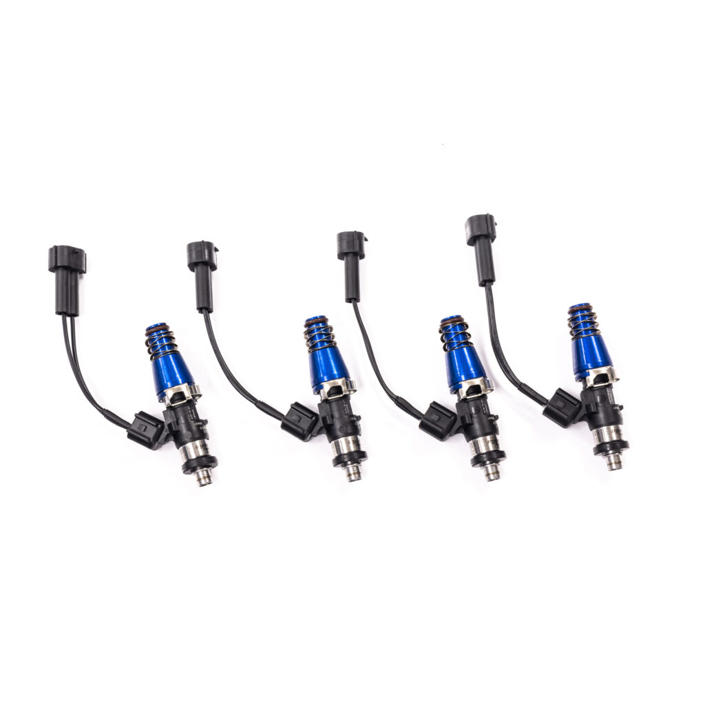 ID1050-XDS, for 90-05 Miata, 1.6L / 1.8L, 11mm (blue) adaptors, -204 lower cushions (remove lower o-ring retainer) Set of 4.