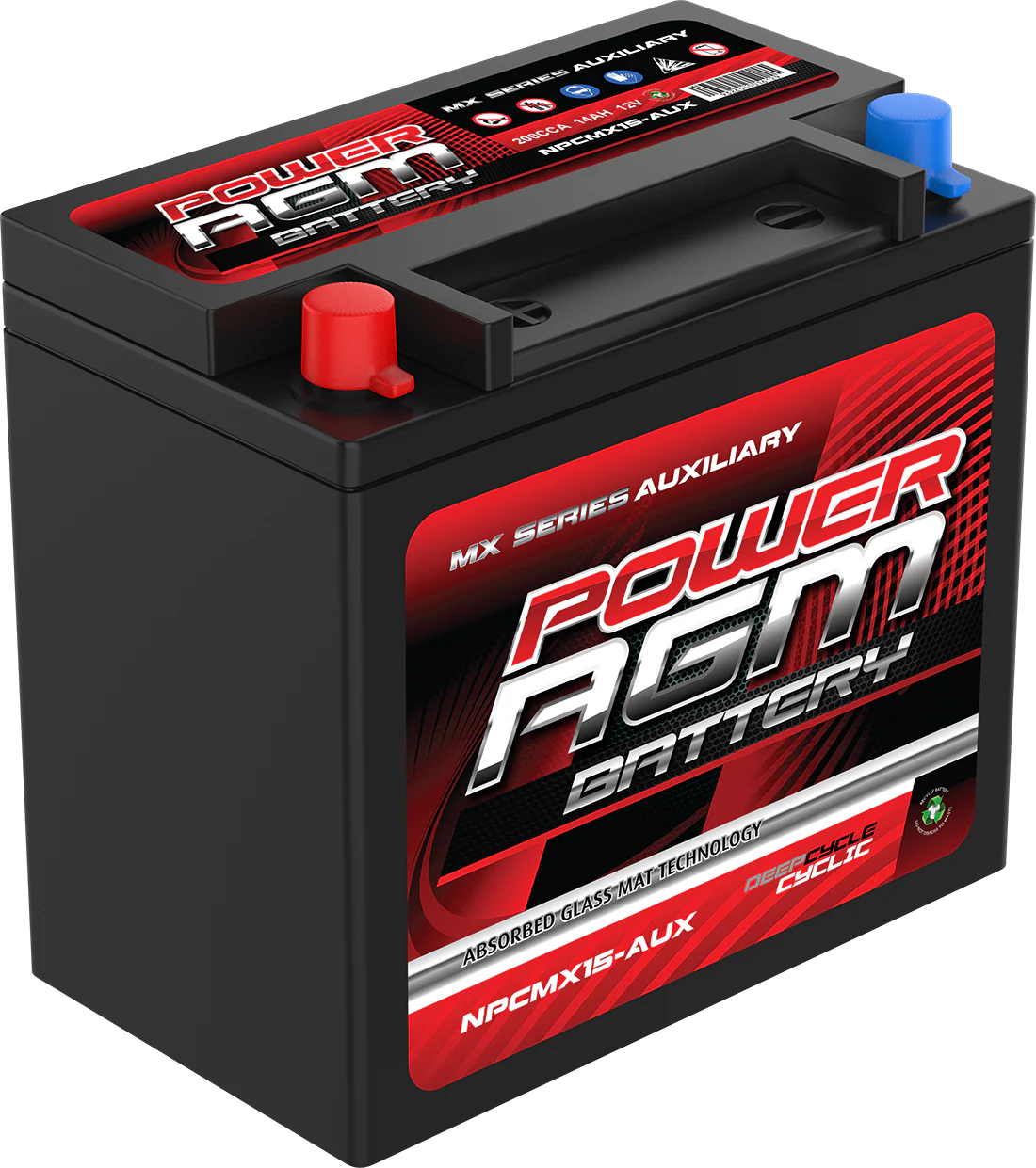 NPCMX15-AUX POWER AGM MX SERIES AUXILIARY BATTERY