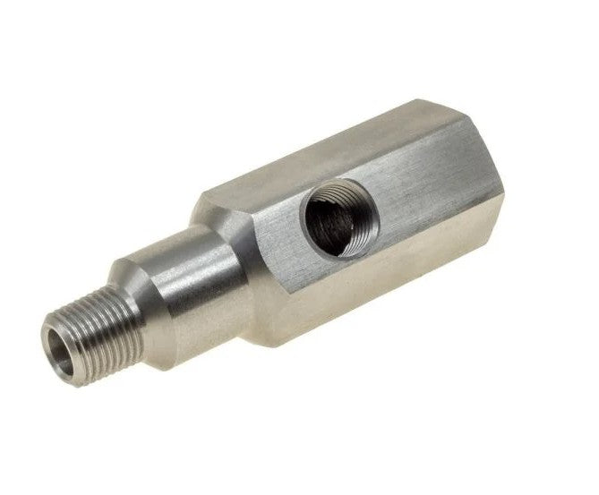 STAINLESS OIL PRESSURE TEE/GAUGE ADAPTER 1/8" NPT
