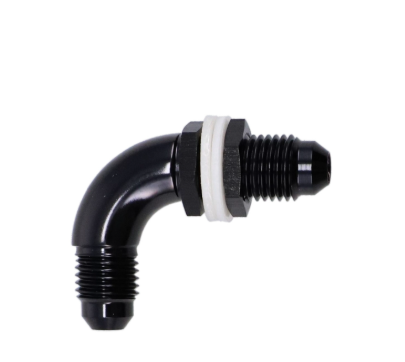 BULKHEAD FLARE WITH NUTS AN-06 90DEG