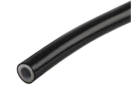 BRAIDED TEFLON E85 HOSE WITH BLACK PVC COVER AN-3