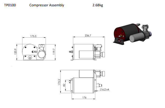 Paddle Shift Compressor Assy