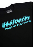 Haltech "Classic" T-Shirt Black with Blue Logo