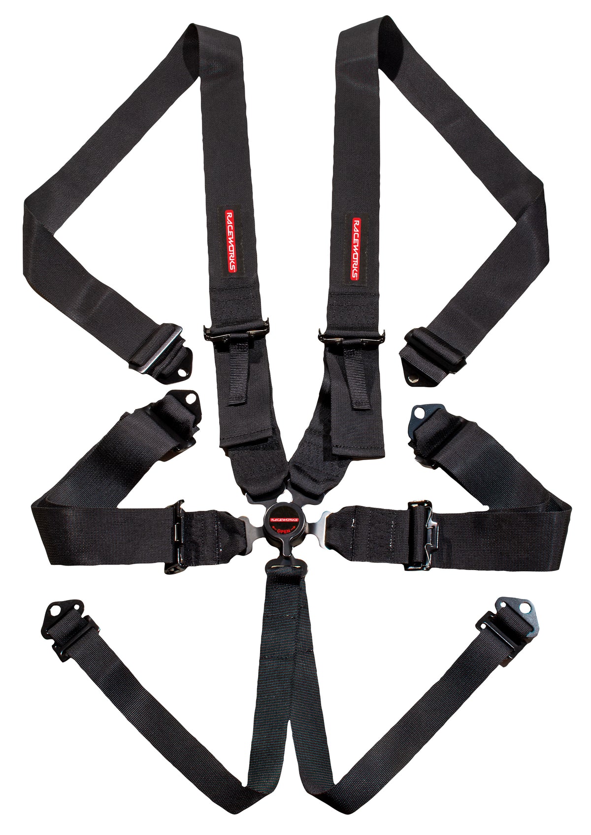 BLACK 6POINT CAM LOCK HARNESS