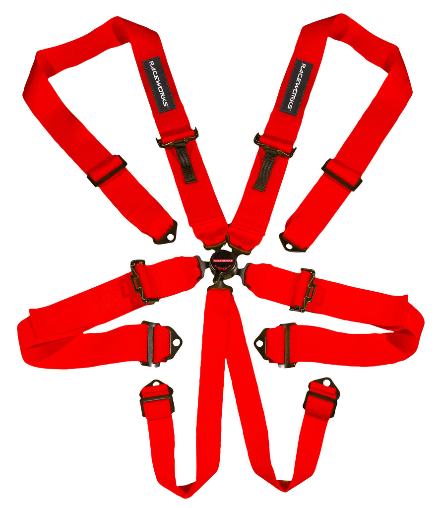 RED 6POINT CAM LOCK HARNESS