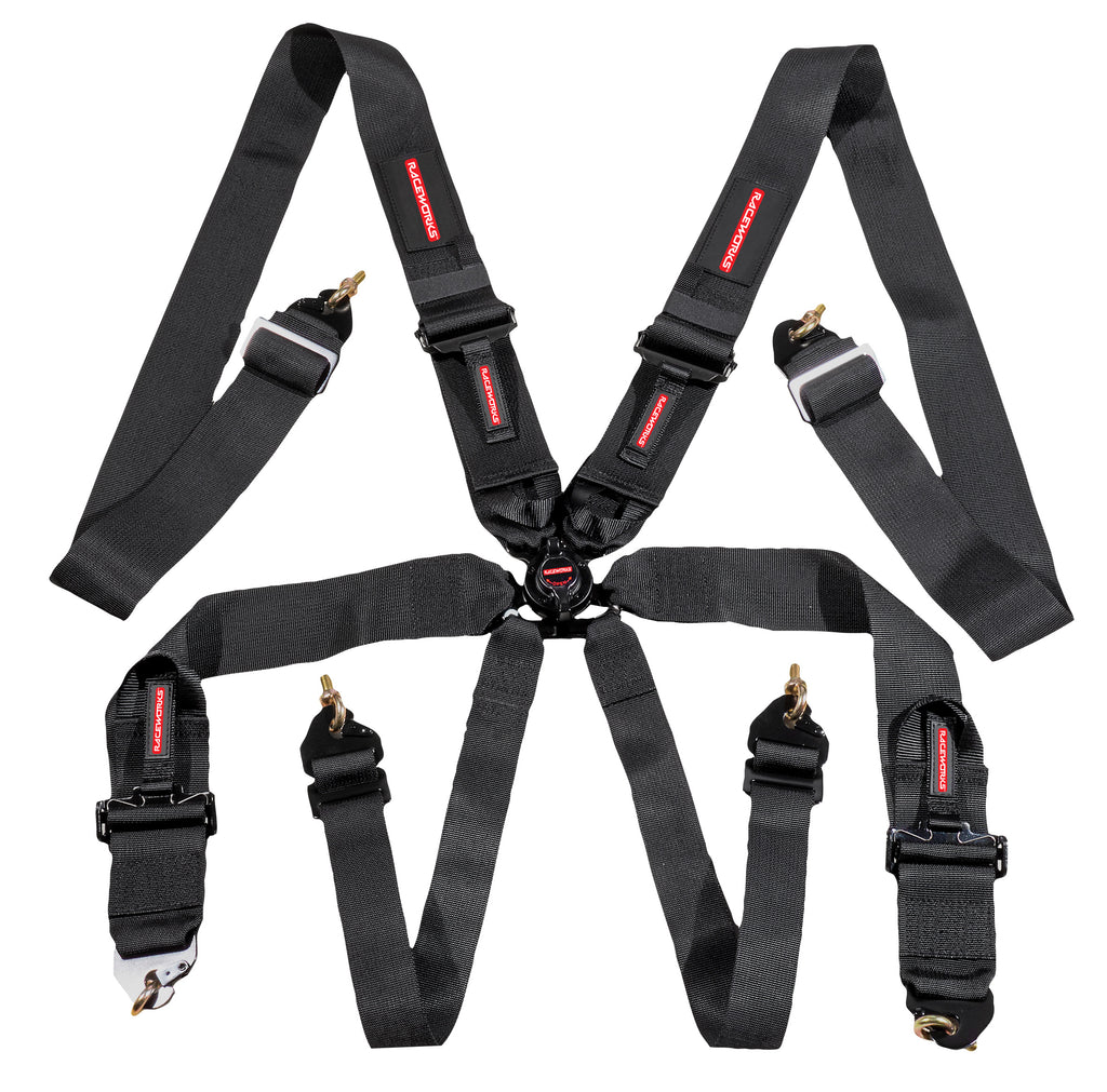 BLACK 6POINT CAM LOCK HARNESS