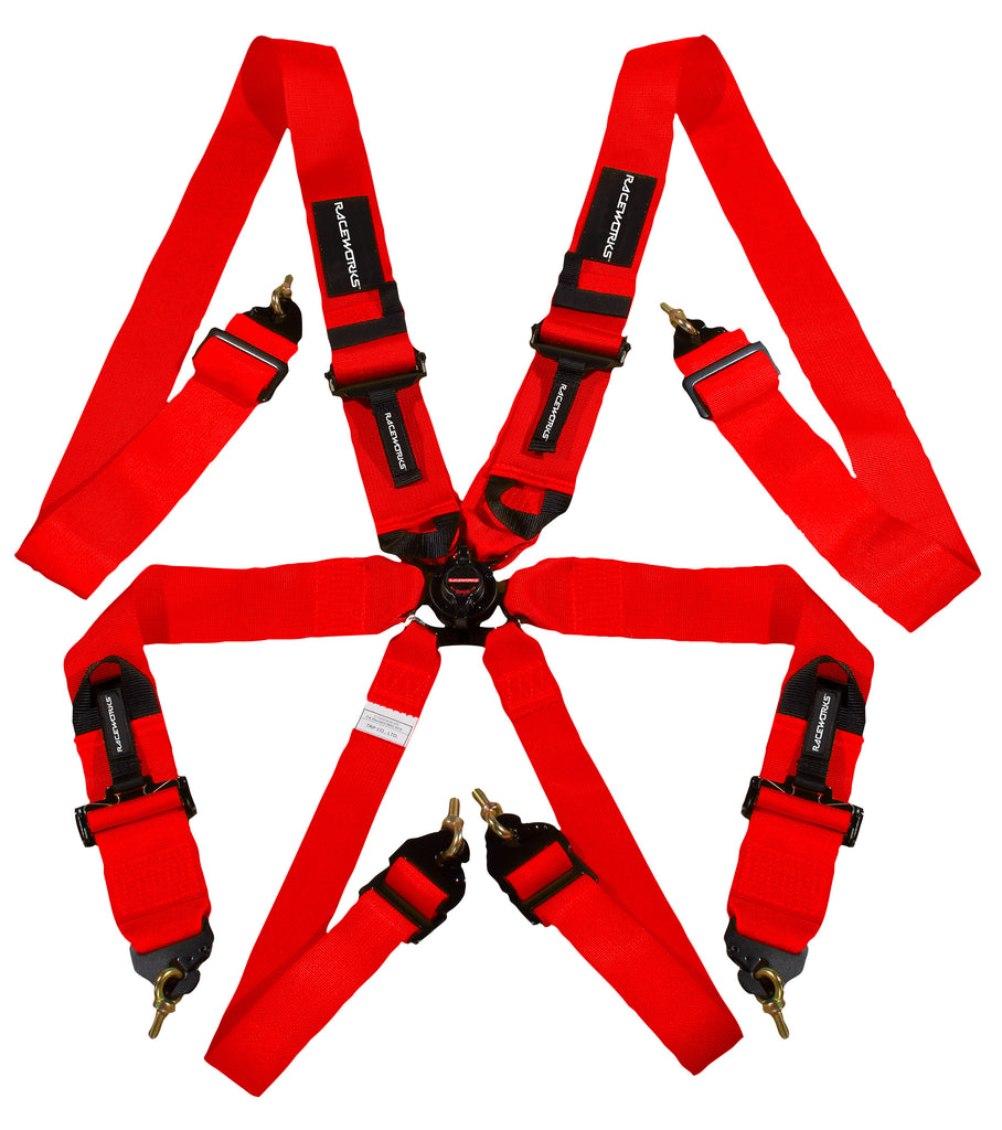 RED 6POINT CAM LOCK HARNESS