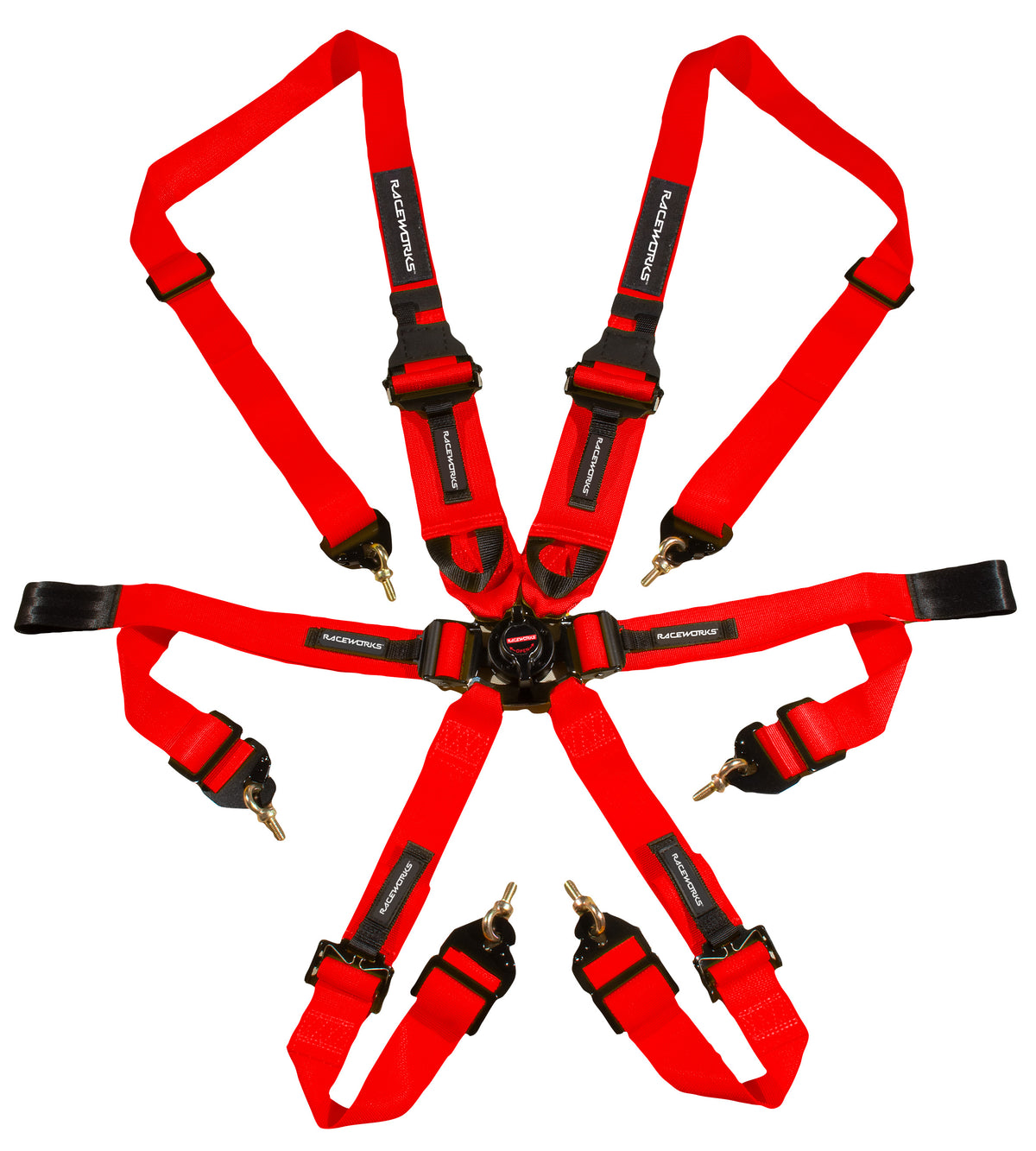 RED 6POINT CAM LOCK HARNESS