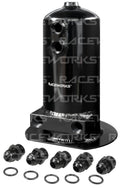 RACEWORKS 2.5L Surge Tank AN-8 Dual Outlet - Quickbitz