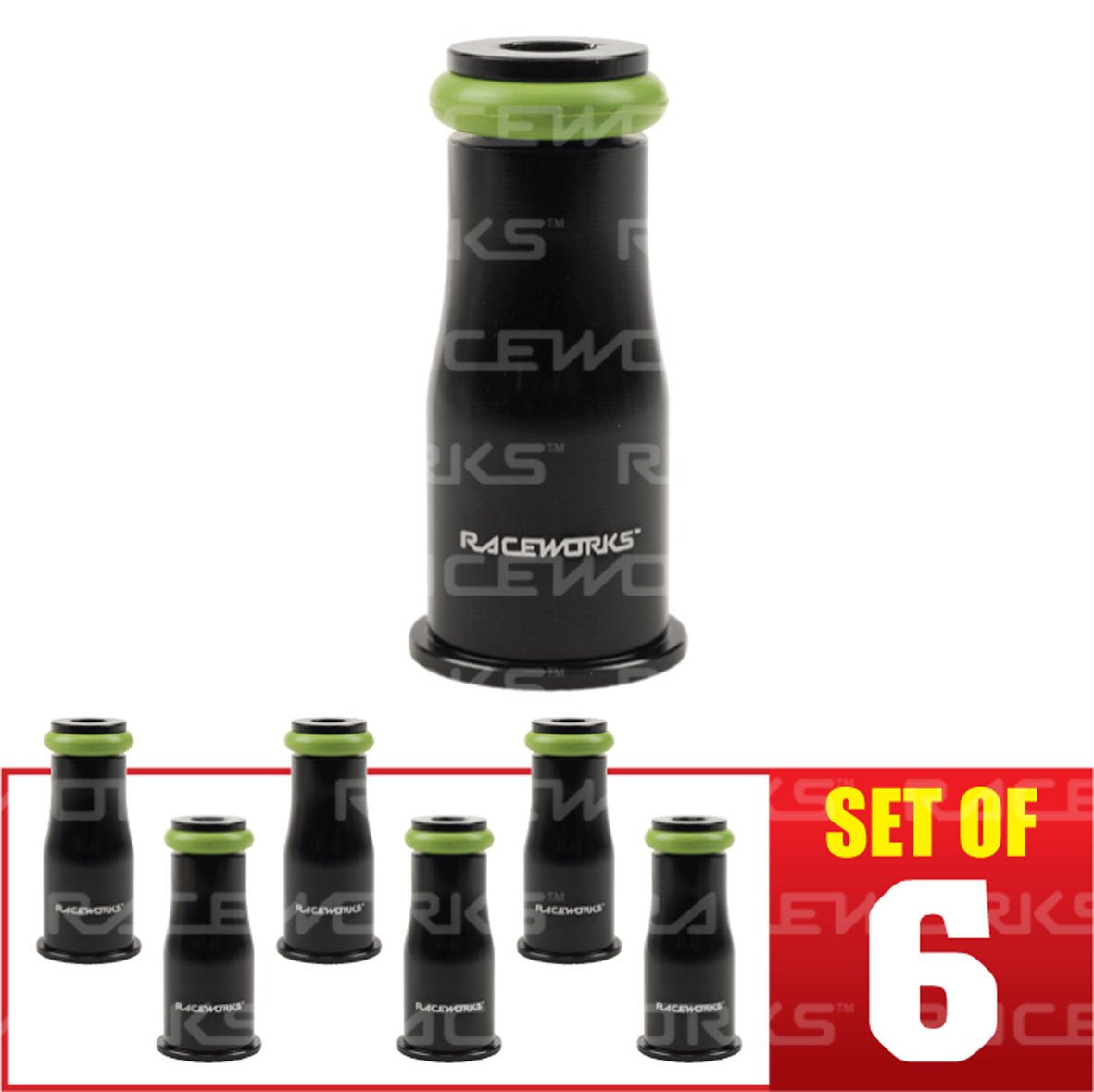 6PK INJECTOR EXTENSION SHORT-> FULL LENGTH 14MM-14MM