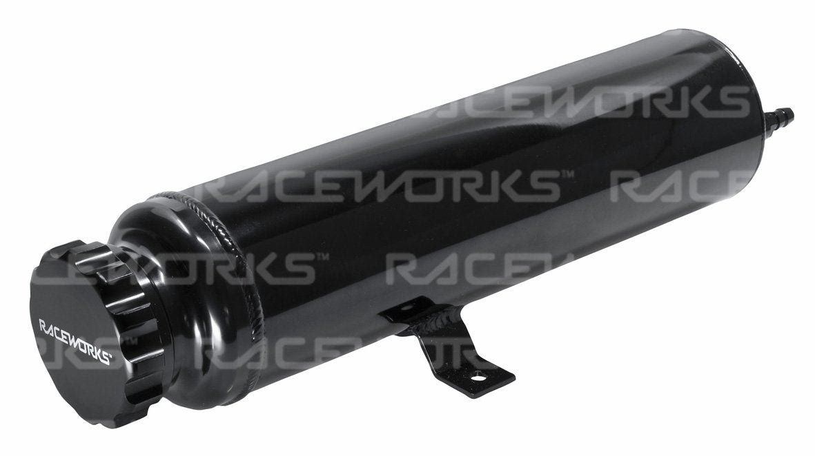 2L BLACK RADIATOR OVERFLOW TANK OD 89MM H 360MM