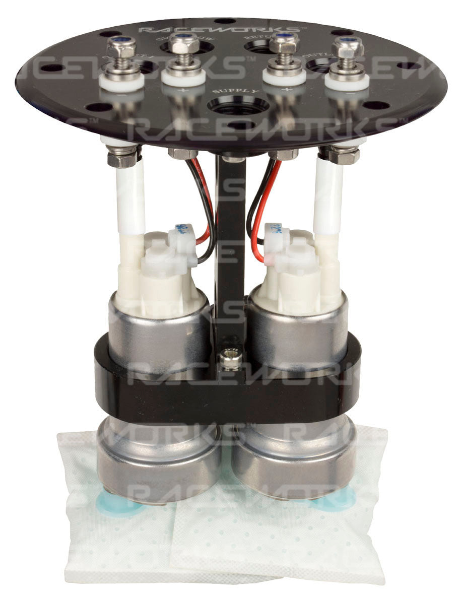 RACEWORKS 2.8L SURGE TANK SUITS SINGLE/TWIN 39MM-40MM INTANK PUMPS