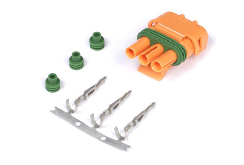 Delco Weather Pack 3 pin GM Style MAP Sensor Connector - Orange - Quickbitz