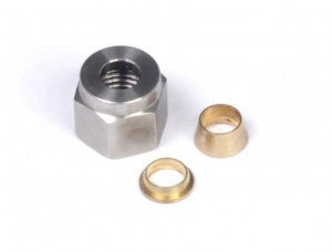 1/4" Nut and Brass Ferrule Only - Quickbitz