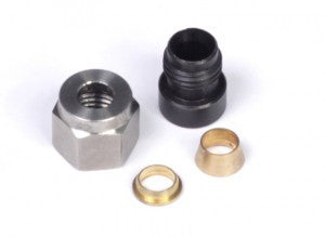 1/4" Mild Steel Weld-on Kit - inc Nut and Ferrule - Quickbitz