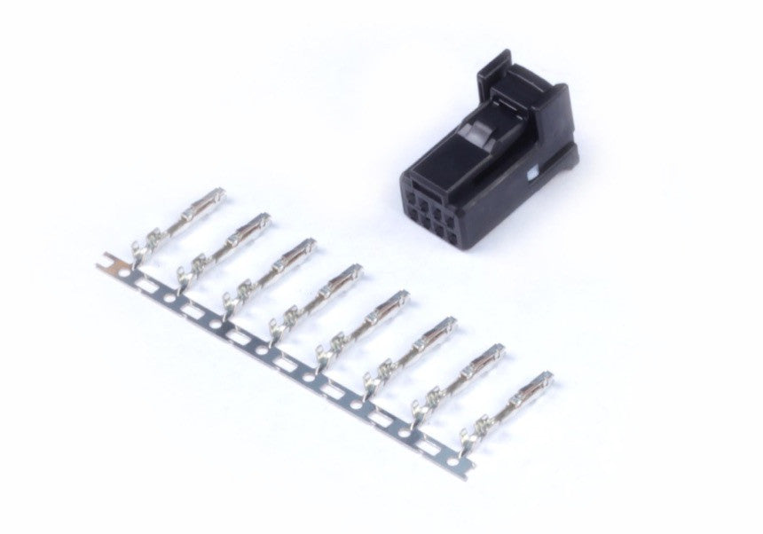 Plug and Pins Only - 8 Pin TYCO BLACK - Quickbitz