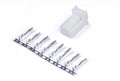 Plug and Pins Only - 8 Pin TYCO WHITE - Quickbitz