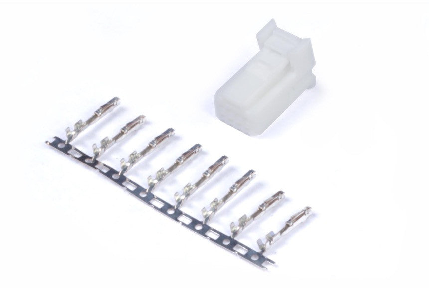Plug and Pins Only - 8 Pin TYCO WHITE - Quickbitz