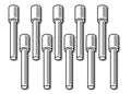 Plastic AMP Connector Waterproofing/Blanking Pins Only - Quickbitz