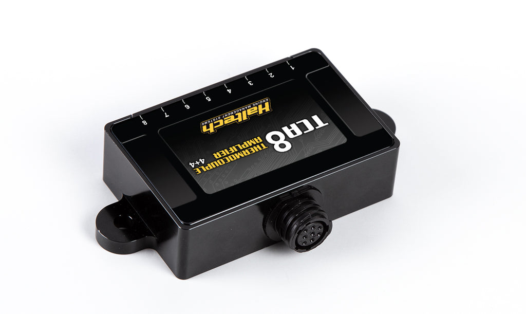 TCA8 - Eight Channel Thermocouple Amplifier (Programmed to emulate TCA 4 box A + TCA 4 box B for Platinum series applications) - BOX ONLY (includes 600mm DTM CAN Cable)
