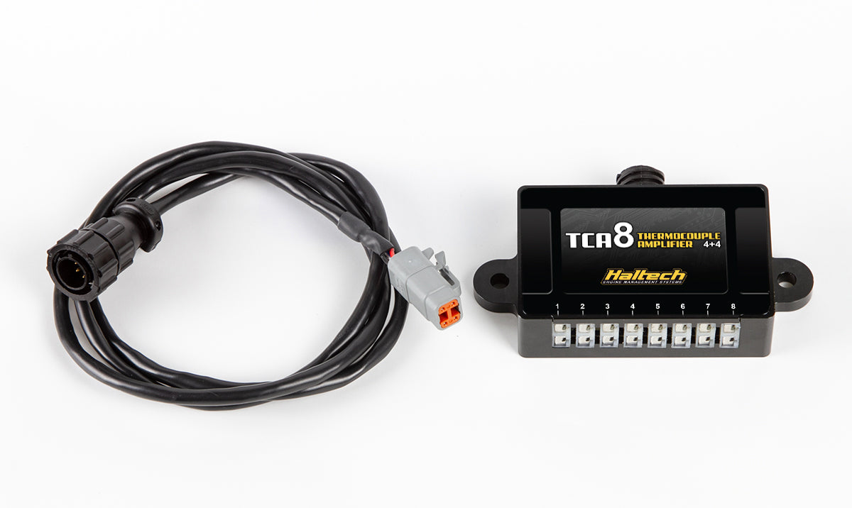 TCA8 - Eight Channel Thermocouple Amplifier (Programmed to emulate TCA 4 box A + TCA 4 box B for Platinum series applications) - BOX ONLY (includes 600mm DTM CAN Cable)