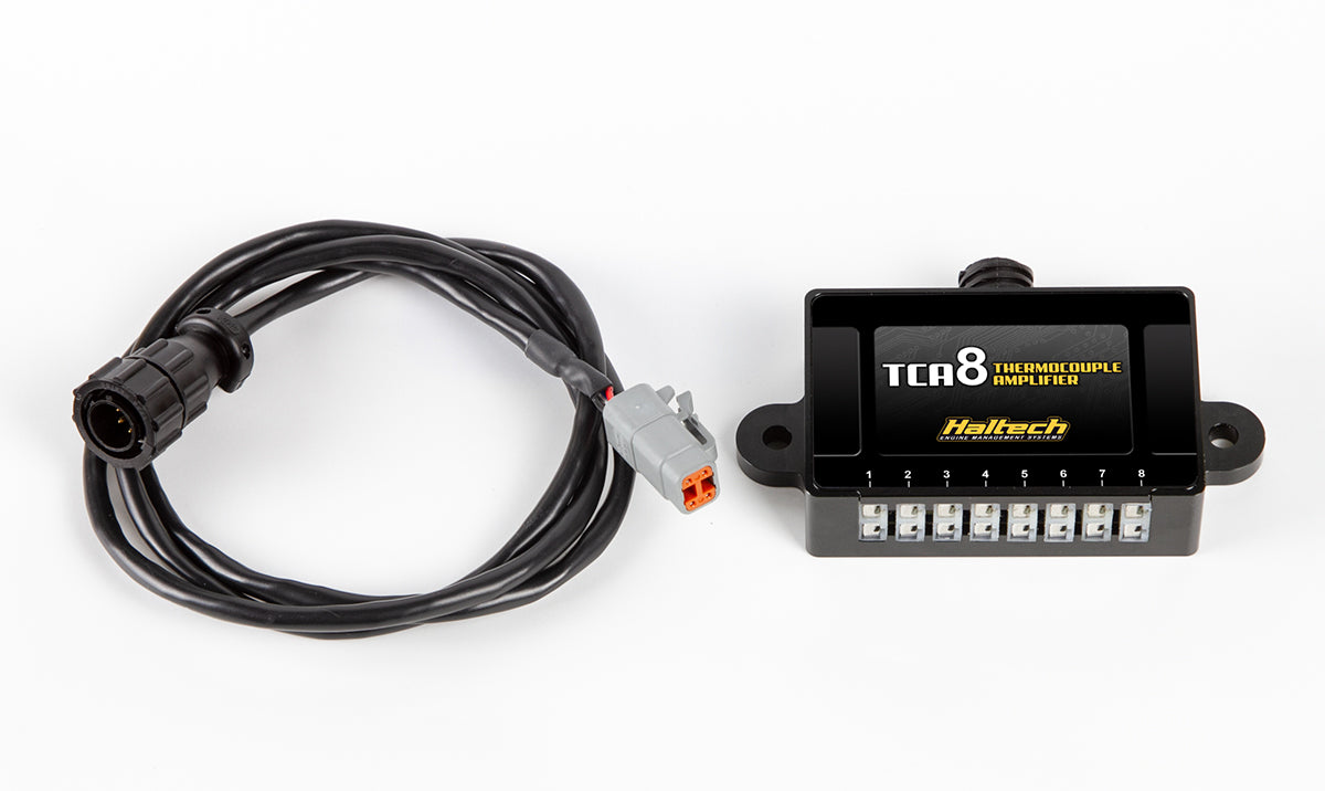 TCA8 - Eight Channel Thermocouple Amplifier (Programmed as TCA8) - BOX ONLY (includes 600mm DTM CAN Cable)