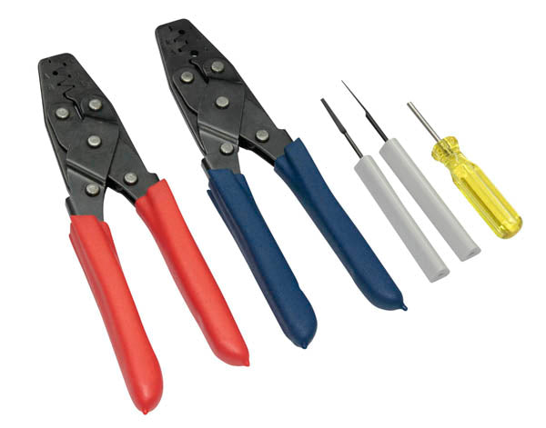 Dual Crimper set - inc 3 pin removal tools - Quickbitz