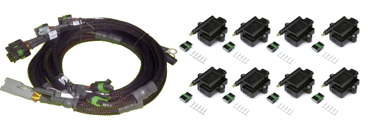 8 Channel Individual High Output IGN1A IGBT Inductive Coil & Harness Kit
- Suits Big Block/Small Block GM/Chrysler Hemi V8 - Quickbitz