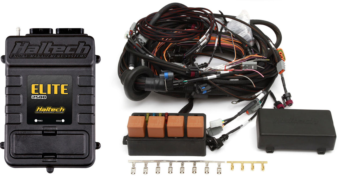 Elite 2500 with RACE FUNCTIONS - V8 Big Block/Small Block GM, Ford & Chrysler Terminated Harness ECU Kit - Quickbitz