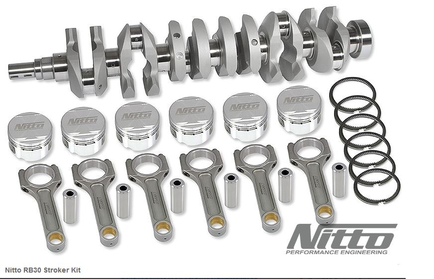 RB30 DOHC 3.2L STROKER KIT (I-BEAM RODS / 86.0MM BORE) - Quickbitz