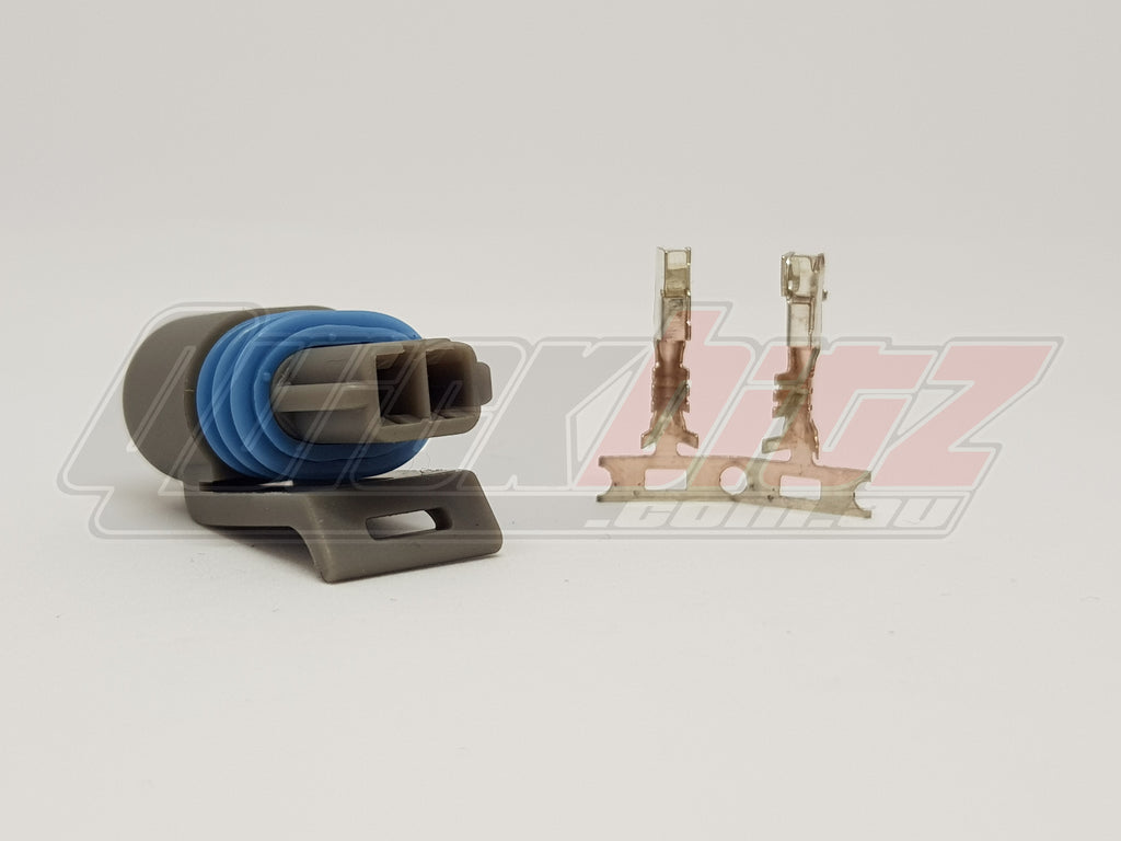 Delphi GM Air Temperature Sensor Plug and Pin Kit Connector Kit (Pull to Seat) - Quickbitz