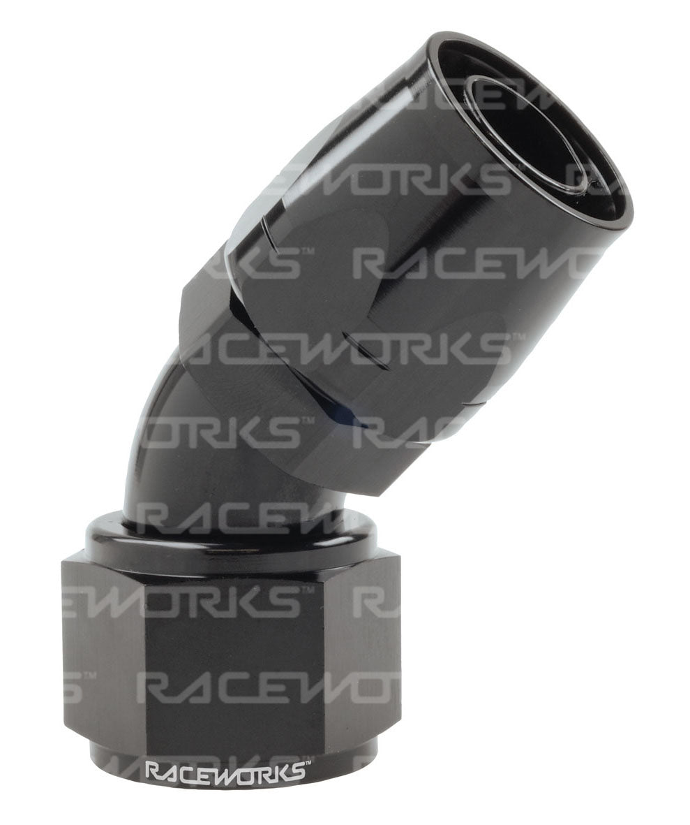 RACEWORKS CUTTER HOSE FITTING 45 Deg