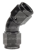 RACEWORKS FEMALE TO FEMALE SWIVEL 45 Deg