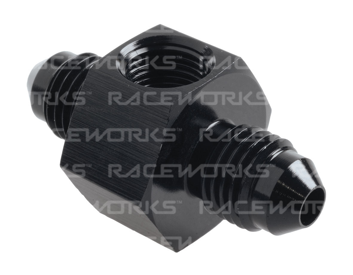 RACEWORKS AN MALE TO MALE WITH 1/8in NPT PORT