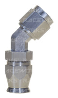 TEFLON HOSE FITTING AN-6 45Deg STAINLESS
