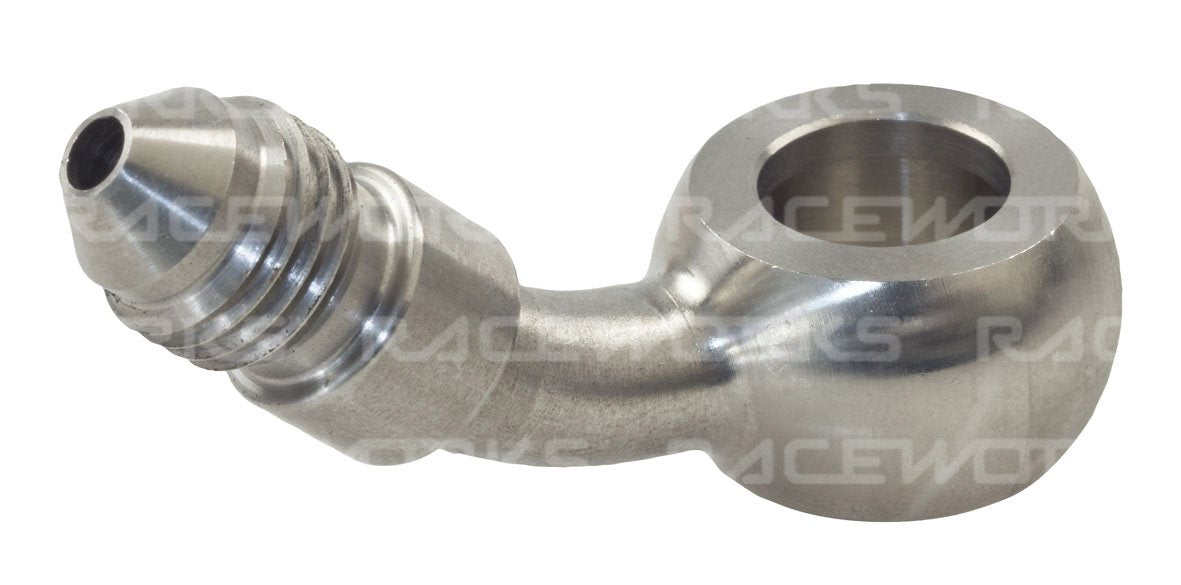 11.2mm Banjo To AN-3 Male Flare Stainless Steel 45deg