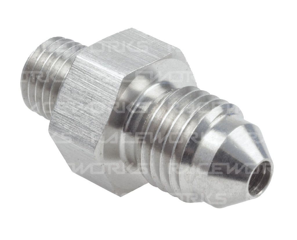 RACEWORKS NPT MALE 1/8'' TO MALE FLARE AN-3 STAINLESS STEEL