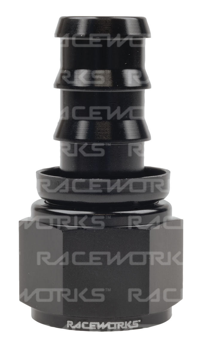 RACEWORKS PUSH LOK HOSE FITTING STRAIGHT