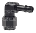 FEMALE AN-6 TO 5/16'' BARB 90 Deg