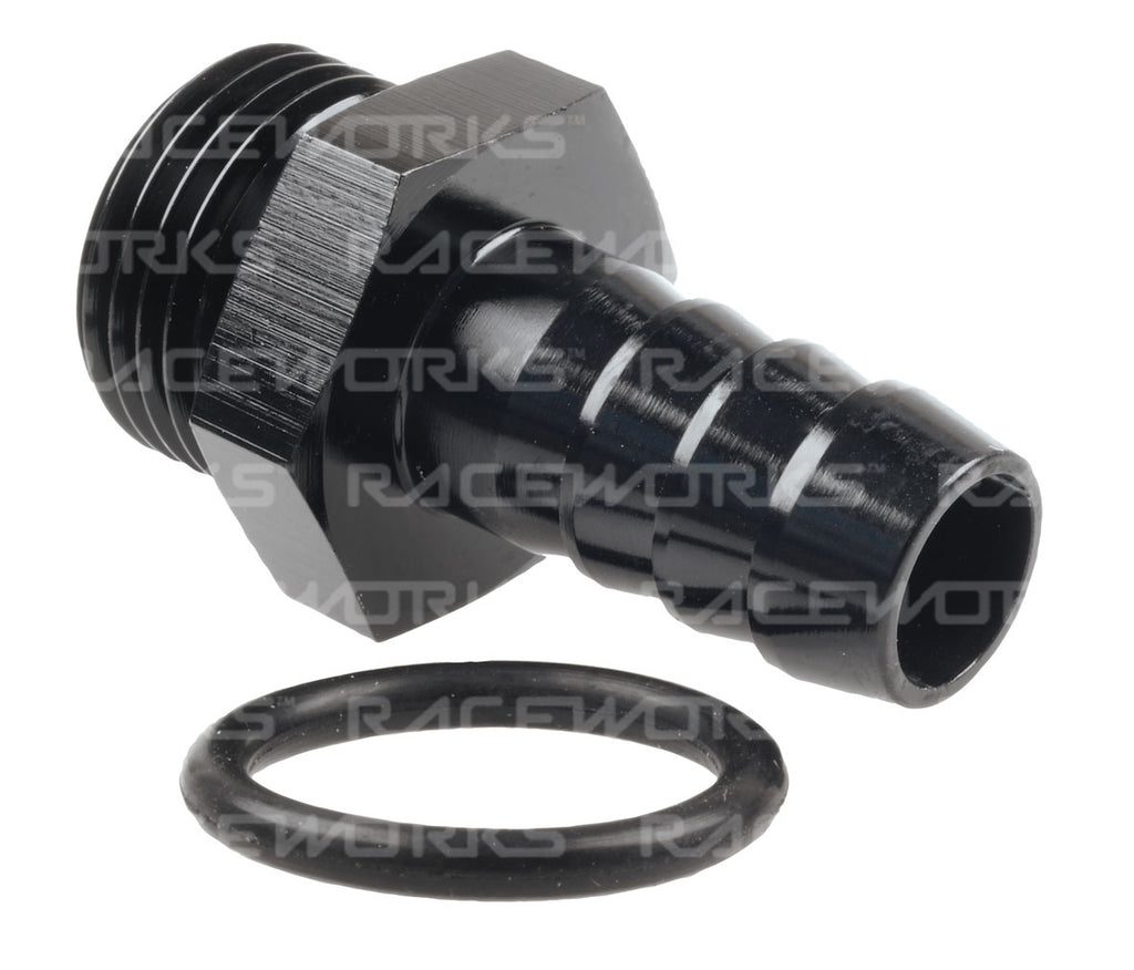 RACEWORKS O-RING PORT AN-8 TO 1/2'' (AN-8) BARB