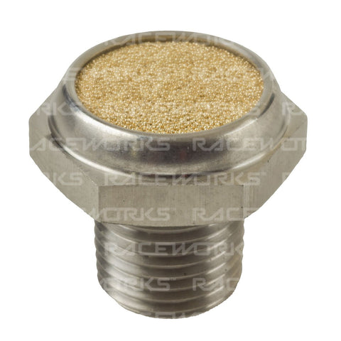 1/8" NPT Stainless Steel Diff Breather With Bronze Element