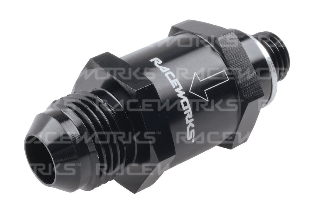 RACEWORKS ONE WAY VALVE M12x1.5 To AN-8