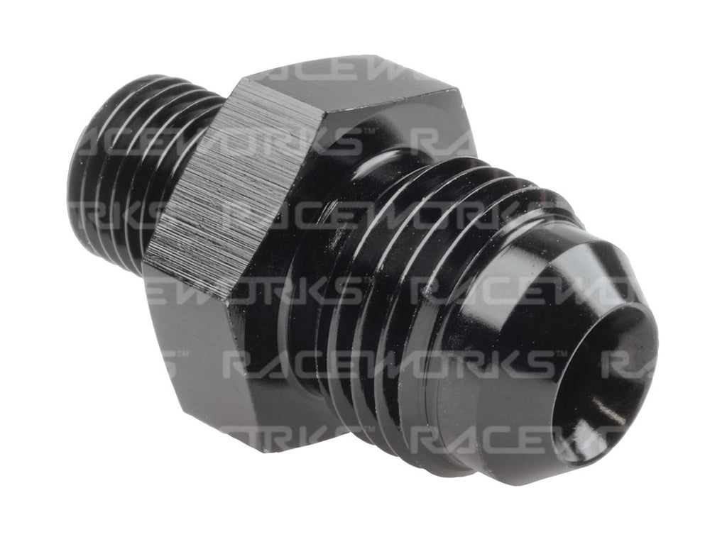 RACEWORKS METRIC MALE M10X1.0 TO MALE FLARE AN-6