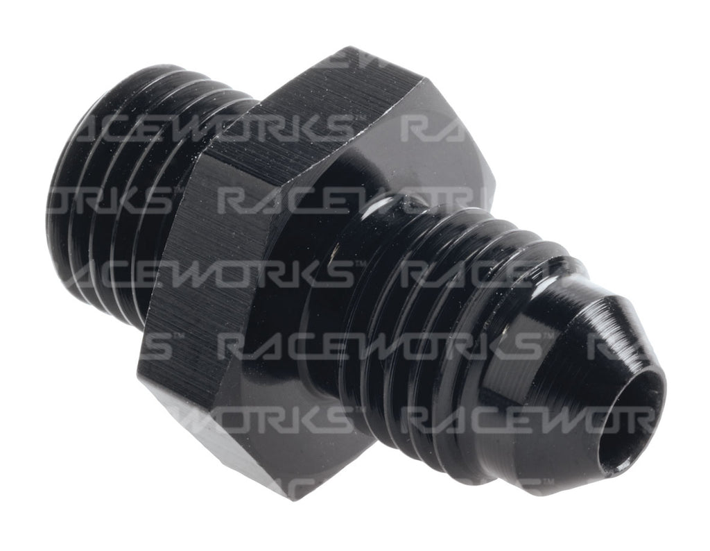 RACEWORKS METRIC MALE M12x1.25 TO MALE FLARE AN-4